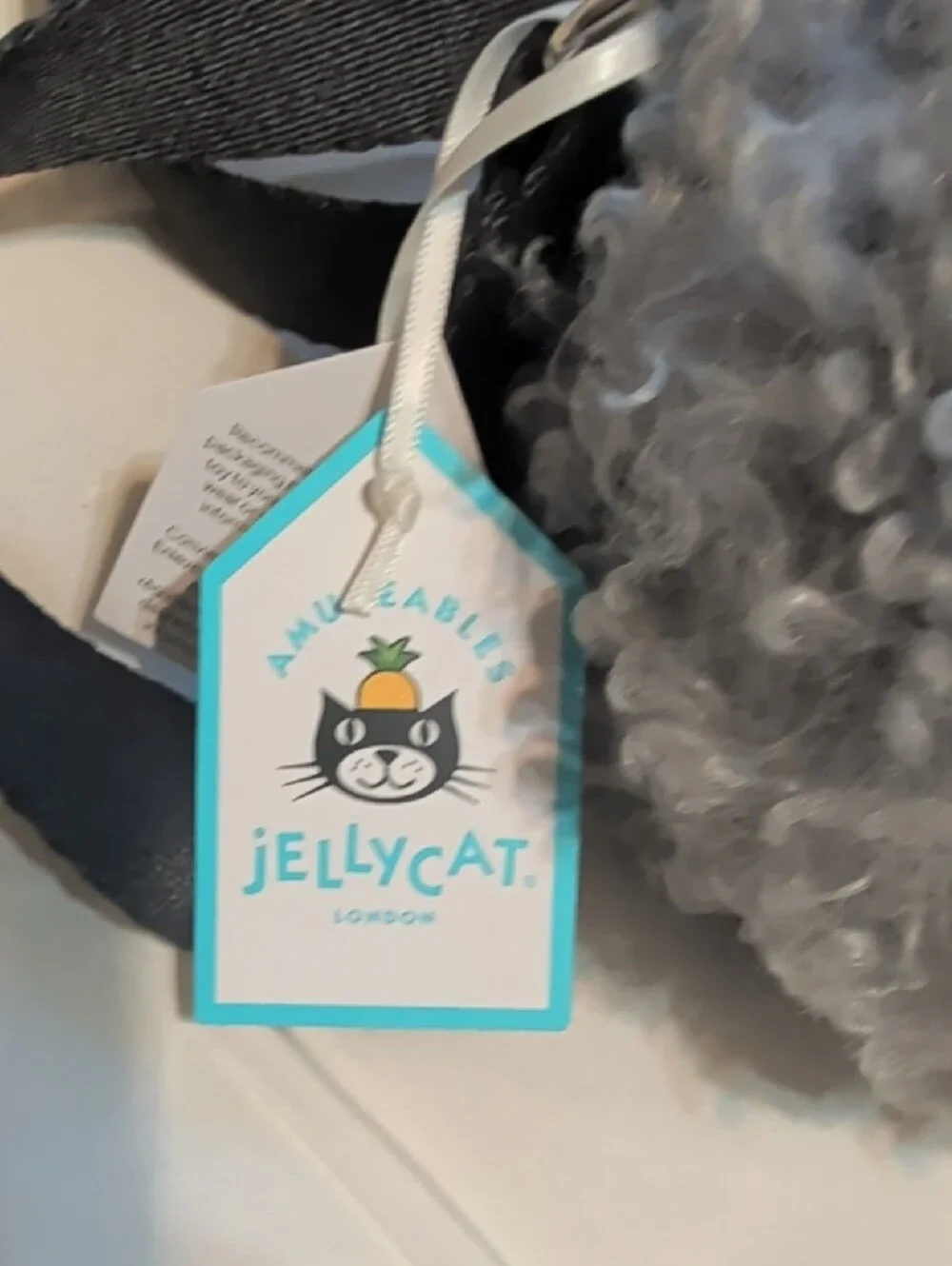 Jellycat Grey Cloud Plush Kids Purse
